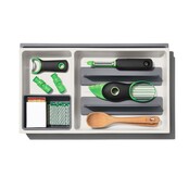 OXO Good Grips Uittrekbare Lade Organizer met Verstelbare Vakken voor Keukenhulpen en Gereedschap