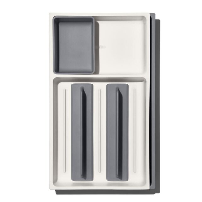 OXO Good Grips Expandable Drawer Organizer with Adjustable Dividers for Kitchen Tools and Gadgets