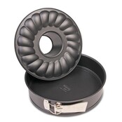 Dr. Oetker Tradition Moule à Charnière 24 cm avec Fond Plat et Fond Couronne – Revêtement Antiadhésif Durable