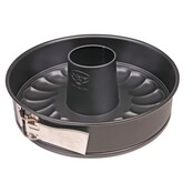 Dr. Oetker Tradition Moule à Charnière 24 cm avec Fond Plat et Fond Couronne – Revêtement Antiadhésif Durable