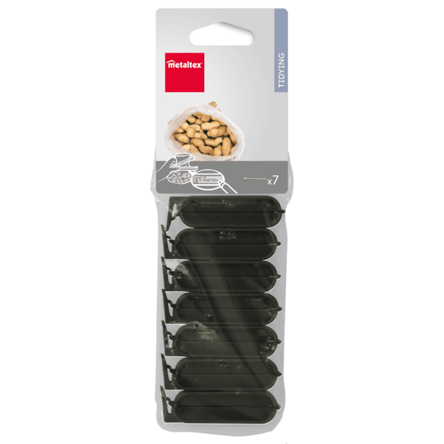 Metaltex Reusable Food Storage Clips – Pack of 7