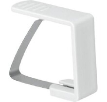 Metaltex Tafellakenknijpers Set van 4 – Plastic Klemmen met Inox Veer voor Tafelkleedbevestiging