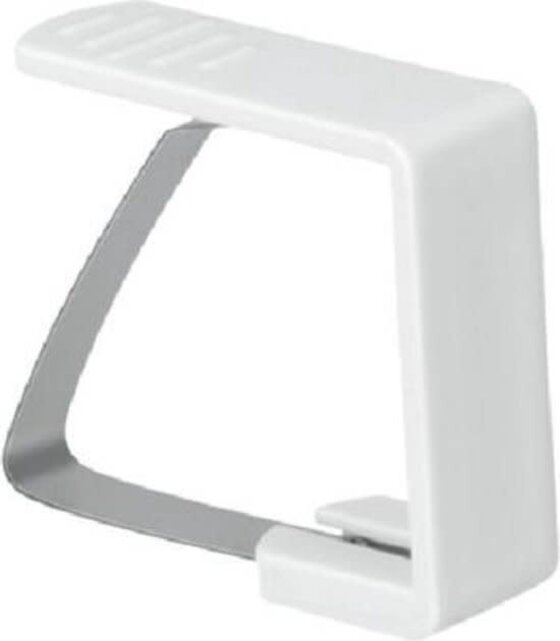 Metaltex Tablecloth Clips Set of 4 – Plastic Holders with Inox Spring for Securing Tablecloths