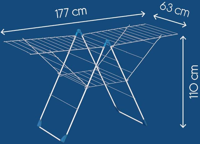 Metaltex Clothes Drying Rack Vento 30 m