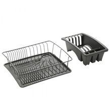 Dish Drying Rack with Cutlery Holder