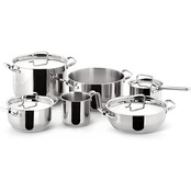 Lagostina Sfiziosa Batterie de Cuisine 10 Pièces – Acier Inox, Tous Feux Dont Induction