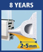 Tesa moll  P-Profiel Tochtstrip 6 m – Zelfklevende raam- en deurafdichting voor 2–5 mm kieren