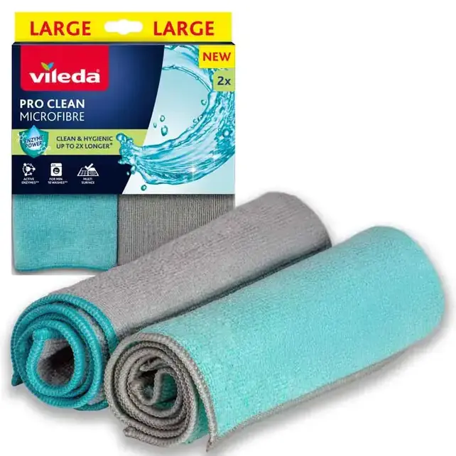 Vileda Pro Clean Mikrofasertücher – 2er-Set