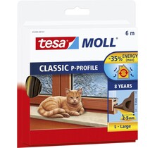 Tesa moll P-Profiel Zelfklevende Deurrubberstrip – Isolatie voor deuren en ramen