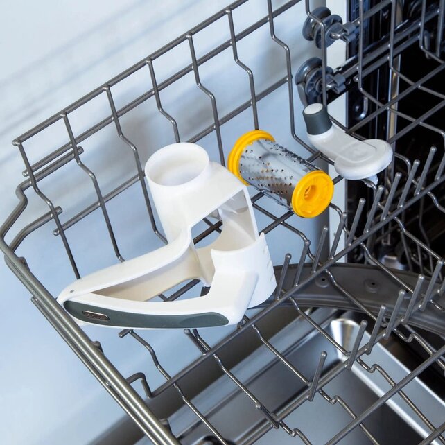 Zyliss Classic Râpe à Fromage Rotative – Tambour Fin pour Fromage, Chocolat et Légumes