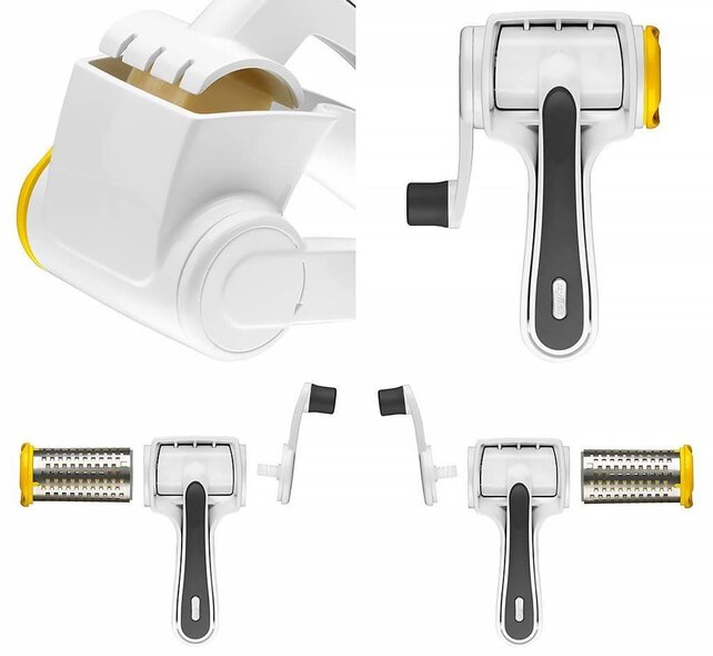 Zyliss Classic Râpe à Fromage Rotative – Tambour Fin pour Fromage, Chocolat et Légumes