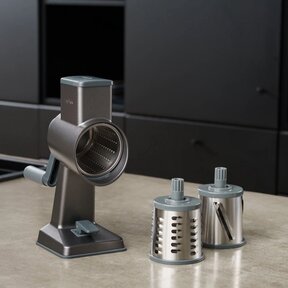 Gourmet Drum Grater with 3 Stainless Drums