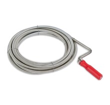 Kreator Ressort de Débouchage 10 m – Flexible Nettoyeur de Conduits avec Tête Foreuse – Ø10 mm