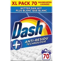 Dash Waschpulver Witter Than White – 70 Wäschen, Schnell Löslich