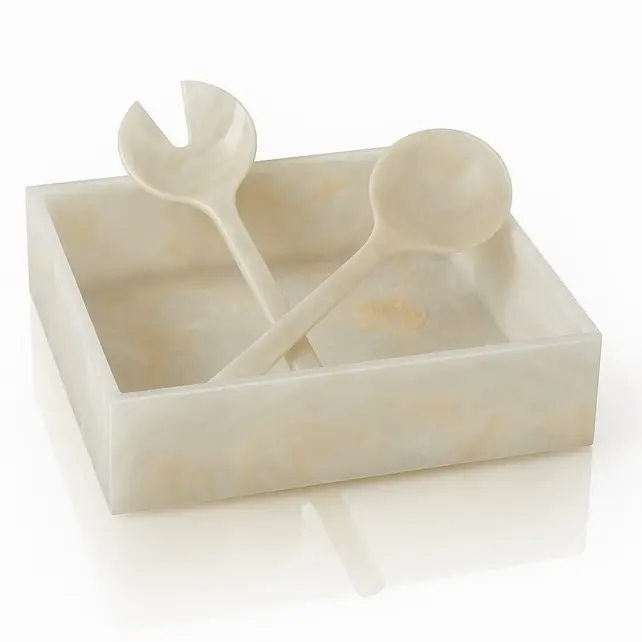 Waterdale Resin Salad Servers – Modernes Salatbesteck mit edlen Resin-Griffen