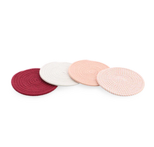 BK Pink Ribbon Dessous de Plat – Lot de 4 Roses Ø18 cm