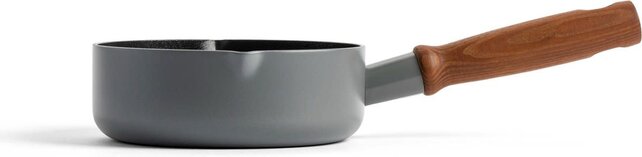 GreenPan Mayflower Pro keramische steelpan 16 cm – inductie, PFAS-vrij, houten handvat