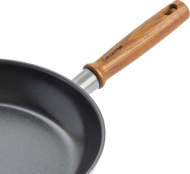 GreenPan Mayflower Pro Koekenpan 30cm - Grijs - Houten Handvat