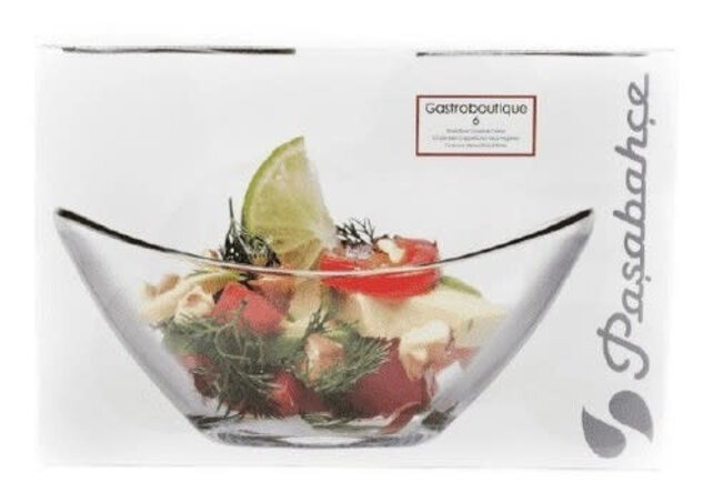 Pasabahce Gastroboutique Mini Coupelles Ovale en Verre – Lot de 6 (11 cm)