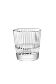 Vidivi Diva Verres à Boire 27cl Lot de 6 – Design Strié Transparent, Verre HD Durable & Compatible Lave-Vaisselle