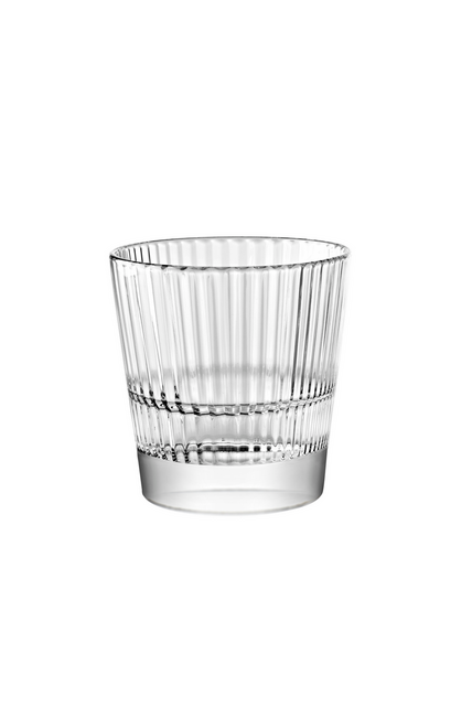Vidivi Diva Verres à Boire 27cl Lot de 6 – Design Strié Transparent, Verre HD Durable & Compatible Lave-Vaisselle