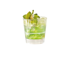 Vidivi Diva Water Glasses 27cl Set of 6 – Clear Ribbed Design, Durable HD Glass & Dishwasher Safe