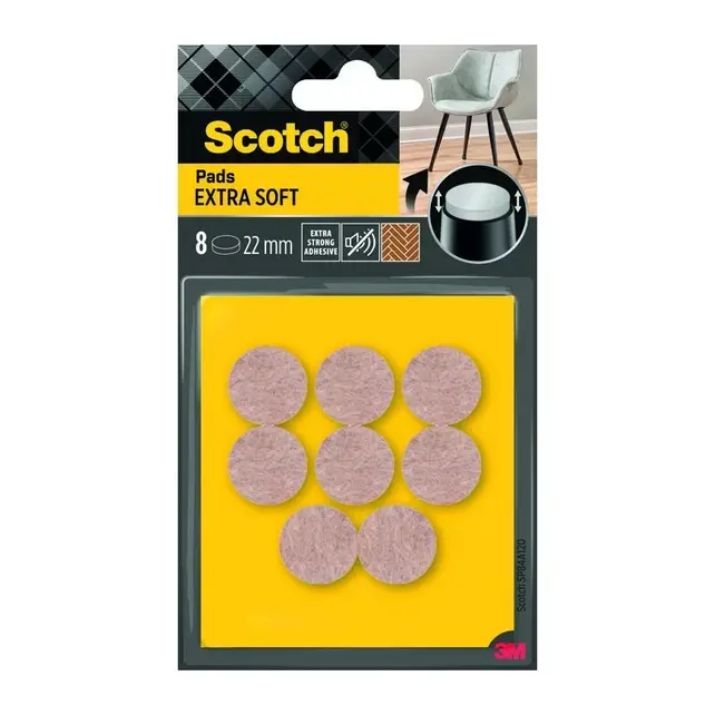 Scotch Self-Adhesive Felt Pads Beige