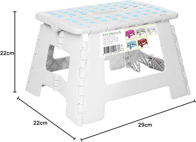 Splendole Lightweight Portable Step Stool - 28 x 20 cm