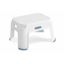 Kids step stool non-slip white/blue