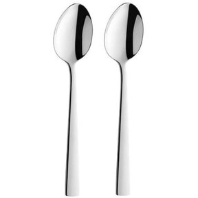 Cuillères à dessert inox brillant – lot de 2
