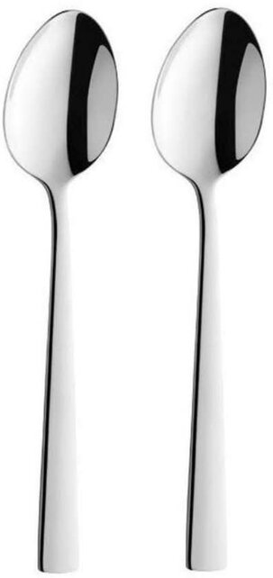 Amefa Moderno cuillères à dessert – set de 2 en acier inoxydable, finition brillante