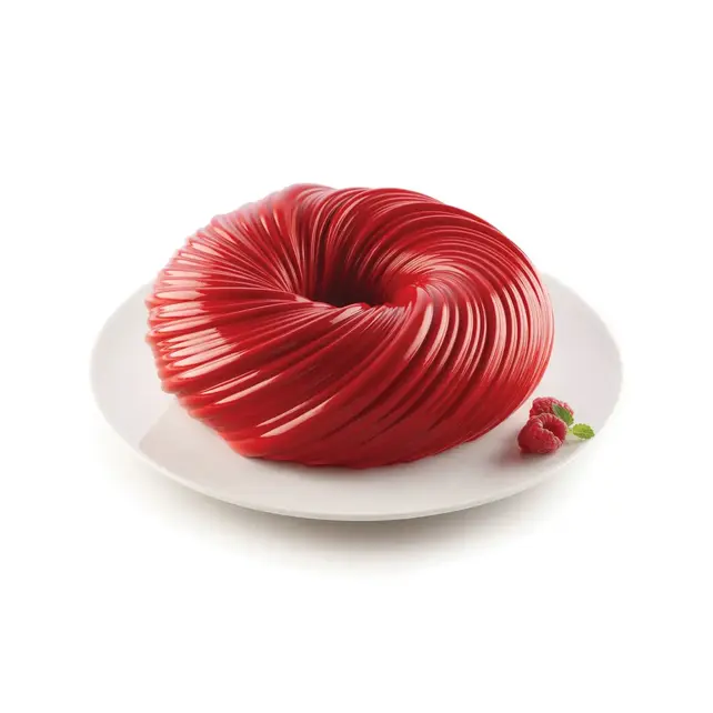 Silikomart Intreccio silicone mould Ø21 cm – 3D cake mould for mousse, semifreddo and baked desserts