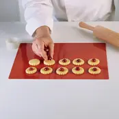 Silikomart tapis de cuisson silicone rouge – antiadhésif & réutilisable