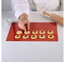 Silikomart silicone baking mat red – non-stick, reusable & oven safe