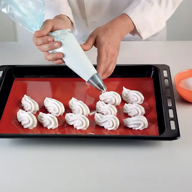 Silikomart siliconen bakmat rood – herbruikbaar, antikleef & ovenbestendig