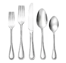 Godinger Bead Mirrored 20-Piece Stainless Steel Flatware Set 18/0 – Service for 4
