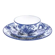 Service de table porcelaine bleu 12 pcs