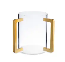 Godinger Gobelet de lavage en acrylique avec poignées dorées