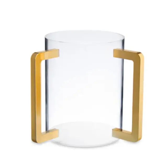 Godinger Acrylic Wash Cup with Gold Handles