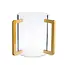 Godinger Acrylic Wash Cup with Gold Handles