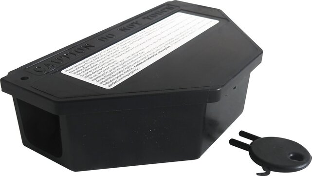 BSI mouse bait boxes set of 3 – lockable and safe for controlled poison use