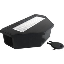 Mouse bait box lockable