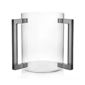 Godinger Acryl Waschbecher mit dunkelgrauen Griffen