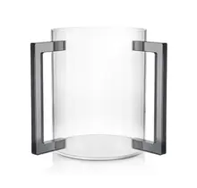 Godinger Acryl Waschbecher mit dunkelgrauen Griffen