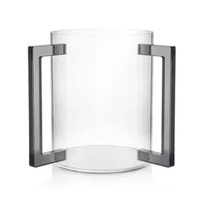 Acrylic Wash Cup with Dark Grey Handles