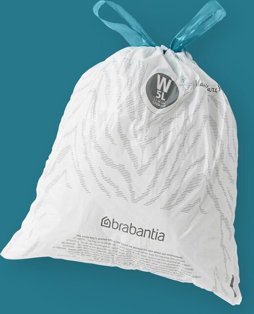 Brabantia PerfectFit Mülltüten –5L – 40 Beutel – Code W