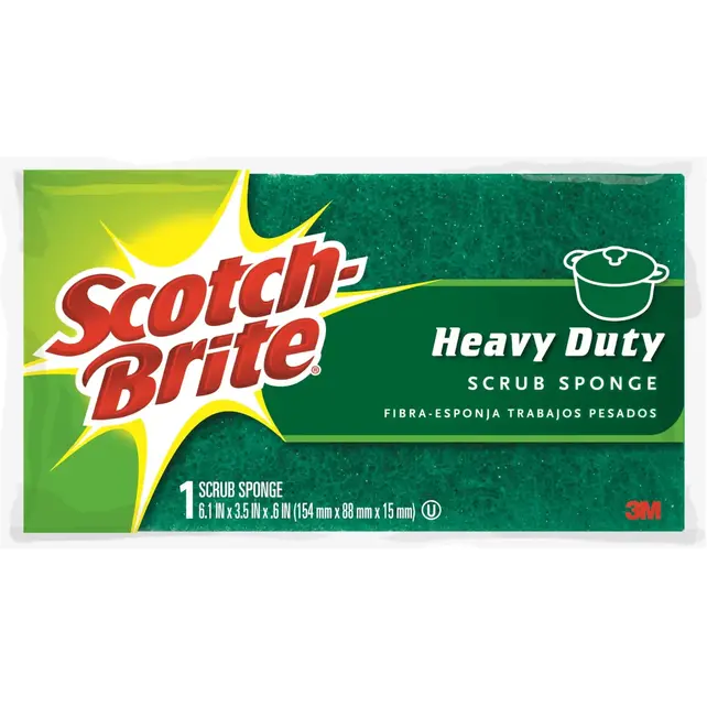 Scotch Brite Sponges 3 Pack Green (Heavy Duty)
