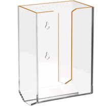 Acrylic Tissue Box with Gold Rim