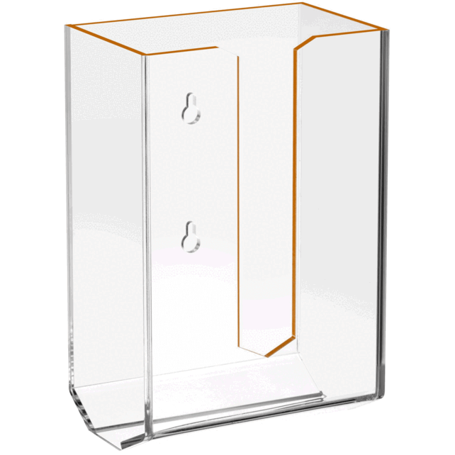 Acryl Taschentuchbox mit goldenem Rand