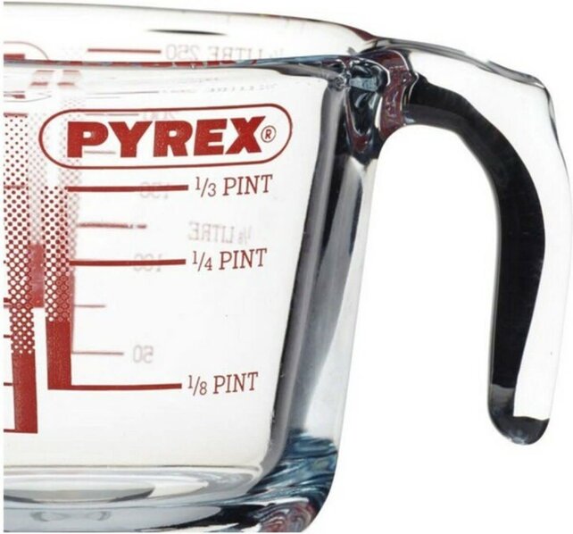 Pyrex Classic Glasmessbecher 250 ml – hitzebeständiges Borosilikatglas für Küche & Backofen